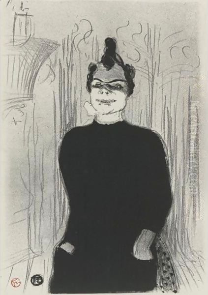 A La Gaiete Rochechouart, Nicolle Oil Painting by Henri De Toulouse-Lautrec