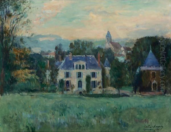 Le Maison De Paulin Oil Painting by Albert Lebourg