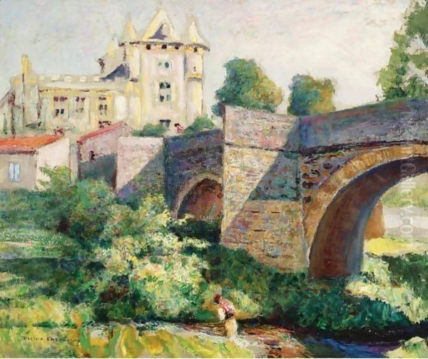 Le Chateau De Murol Oil Painting by Victor Charreton