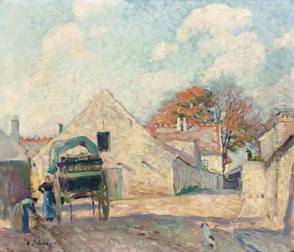 Montevrain Oil Painting by Henri Lebasque