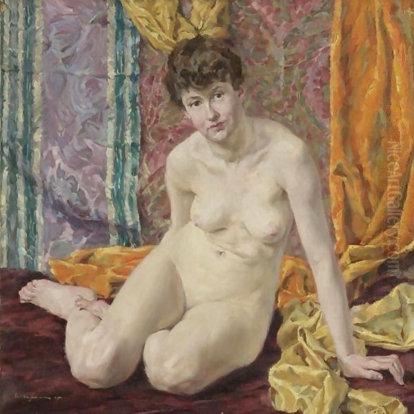 Nude Oil Painting by Walter Ufer