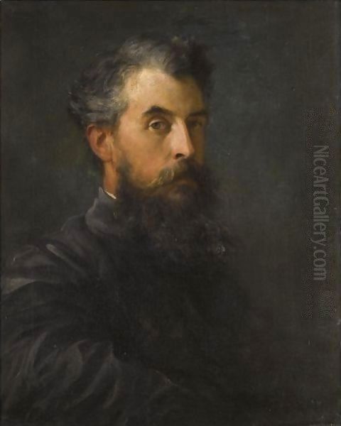 Portrait Of A Gentleman, Possibly Wilfred Scawen Blunt Oil Painting by George Frederick Watts