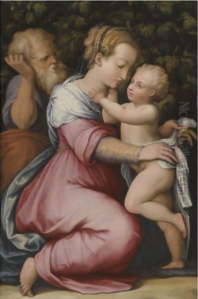 The Holy Family Oil Painting by Giorgio Vasari