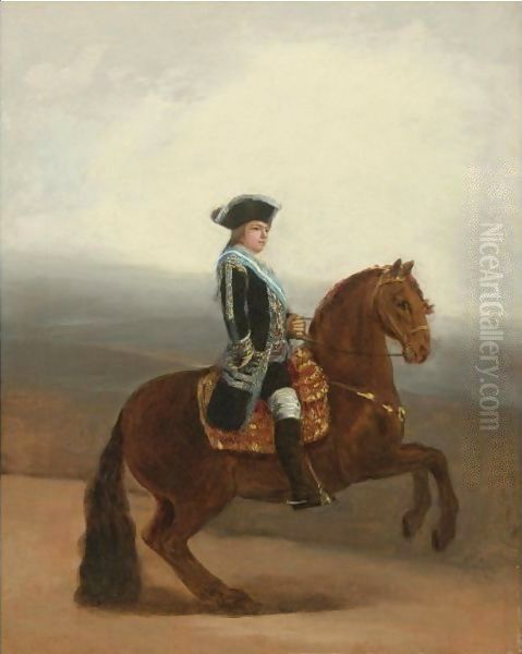 Equestrian Portrait Of Don Manuel Godoy, Duke Of Alcudia Oil Painting by Francisco De Goya y Lucientes