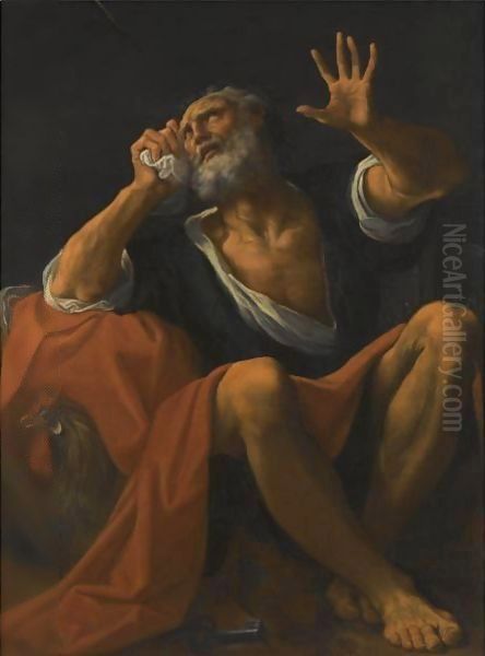 The Penitent Saint Peter Oil Painting by Lodovico Carracci