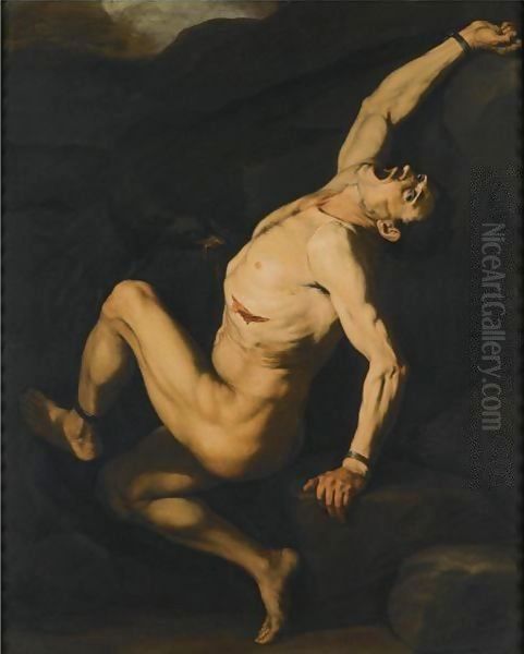 Prometheus Oil Painting by Jusepe de Ribera