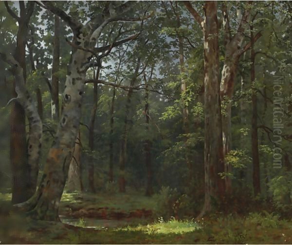 The Buttonwood Grove Oil Painting by William Tylee Ranney