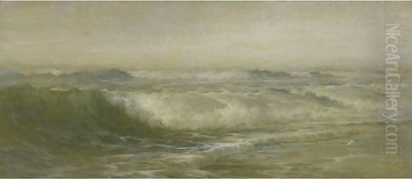 Great Egg Harbor Shoals Oil Painting by William Trost Richards