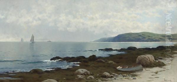 Looking Out To Sea Oil Painting by Alfred Thompson Bricher