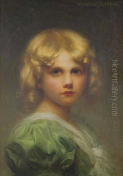 Portrait Of A Child Oil Painting by Edouard Cabane