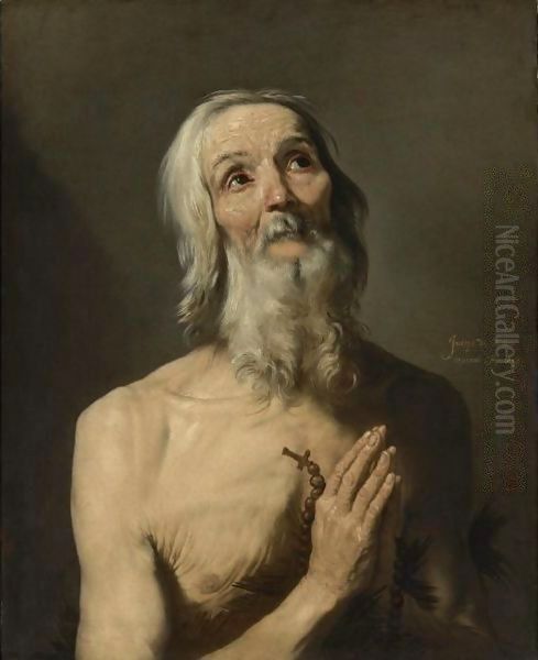 Saint Onophrius Oil Painting by Jusepe de Ribera