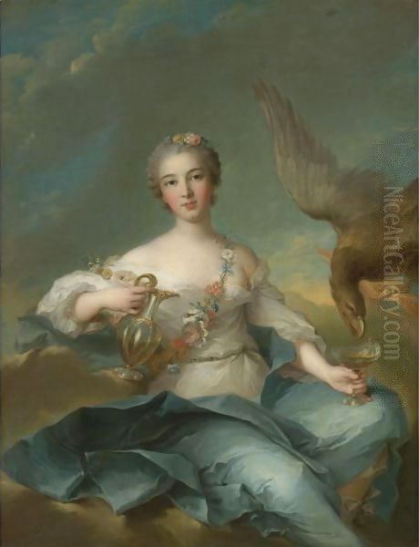 The Duchesse De Chartres As Hebe Oil Painting by Jean-Marc Nattier