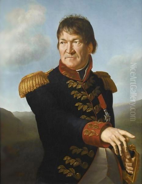 Portrait Of Baron Segoing De Laborde Oil Painting by Antoine-Jean Gros