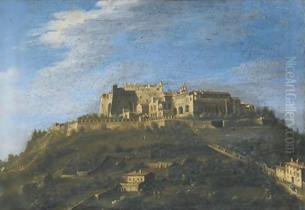 Monastery Di San Martino, Naples Oil Painting by Antonio Joli