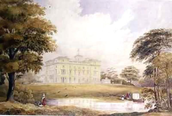 Haveringland Hall, Norfolk Oil Painting by Edward Blore