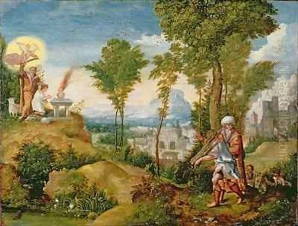 The Sacrifice of Isaac Oil Painting by Herri met de Bles