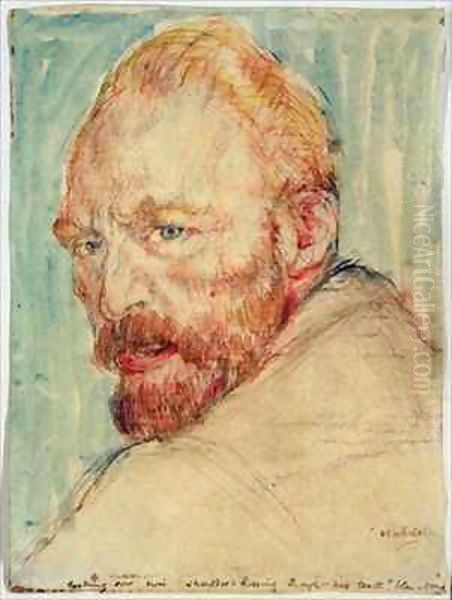 Portrait of Van Gogh Oil Painting by Lily (Mrs. A.S.Hartrick) Blatherwick