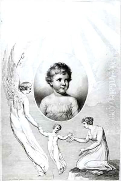 Mary Wollstonecraft Shelley (1797-1851) as a child Oil Painting by William Blake