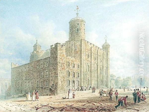 The White Tower Oil Painting by Frederick Nash