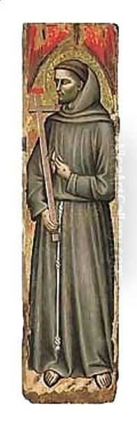 Saint Francis Of Assisi Oil Painting by Luca Di Tomme