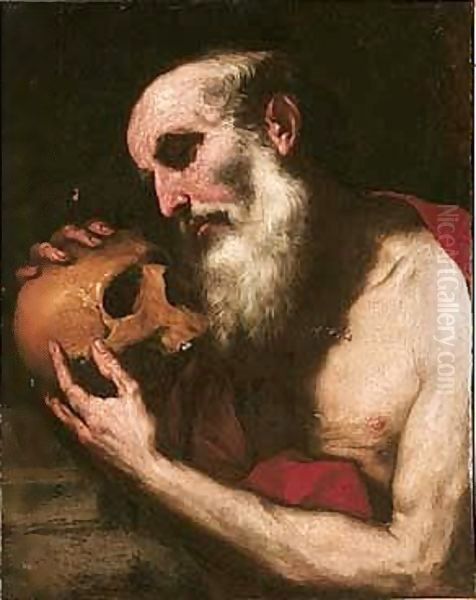 Saint Jerome Oil Painting by Luca Giordano