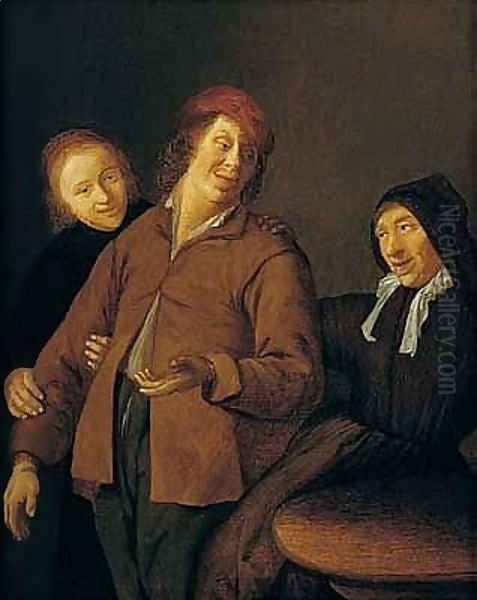 The Procuress Oil Painting by Jan Miense Molenaer