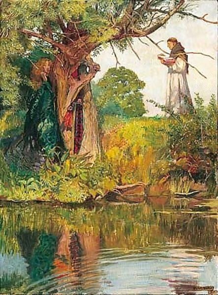 As It Happeneth To The Fool, So It Happeneth Even To Me Oil Painting by John Byam Liston Shaw