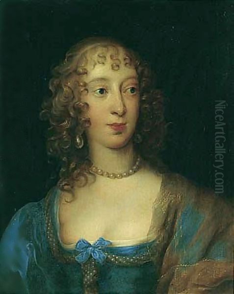 Portrait Of Catherine Howard, Lady D'Aubigny (D.1650) Oil Painting by Theodore Russel