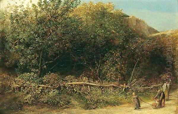 The Orchard Oil Painting by John Linnell