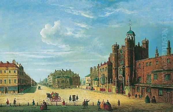 A View Of St James's Palace Oil Painting by John Paul