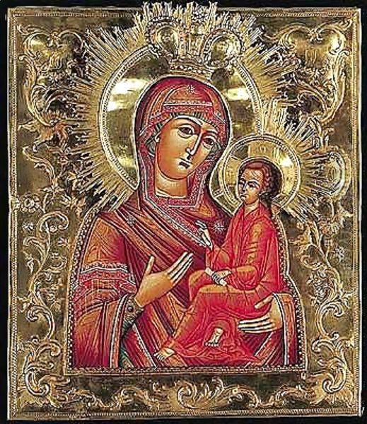 The Tikhvin Mother of God Oil Painting by Unknown Painter