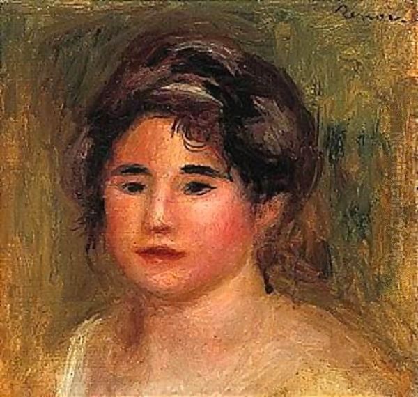 Portrait De Gabrielle 2 Oil Painting by Pierre Auguste Renoir