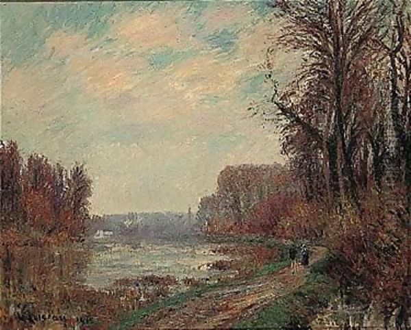 Le Chemin Au Bord De L'Oise Oil Painting by Gustave Loiseau