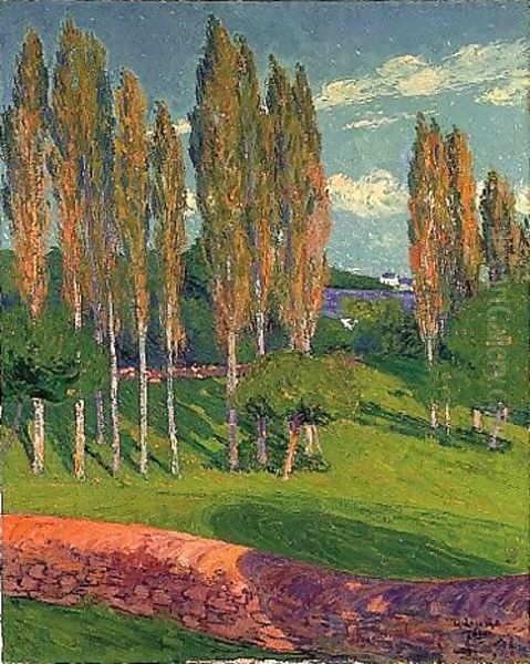 Les Peupliers Au Printemps by Gustave Loiseau