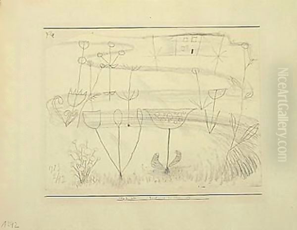 Zeichnung Zu 1923 (Drawing For 1923) Oil Painting by Paul Klee