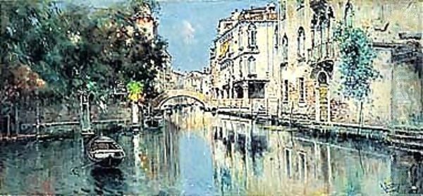 Venecia (Venice) Oil Painting by Antonio Reyna Manescau