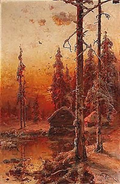 Untitled Oil Painting by Iulii Iul'evich (Julius) Klever