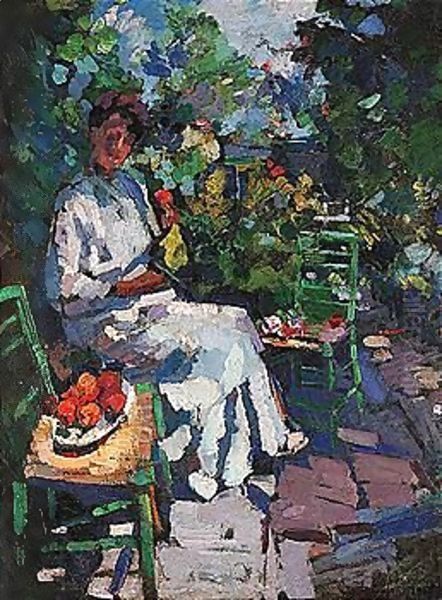 Fruits of the garden Oil Painting by Konstantin Alexeievitch Korovin