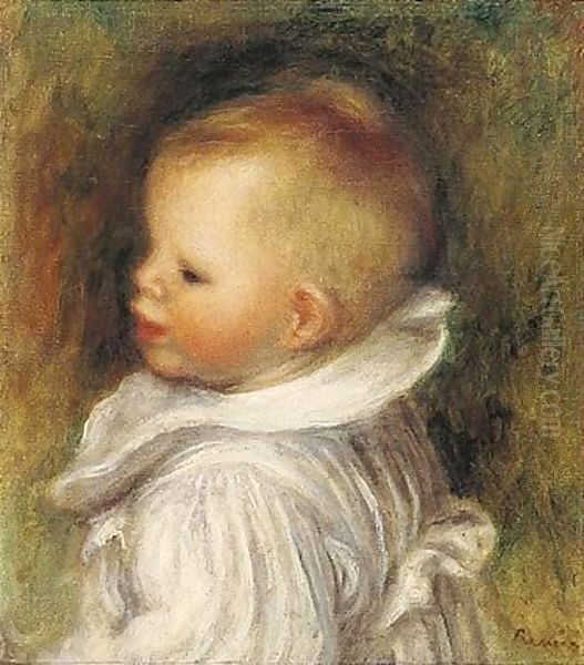 Buste D'Enfant Oil Painting by Pierre Auguste Renoir