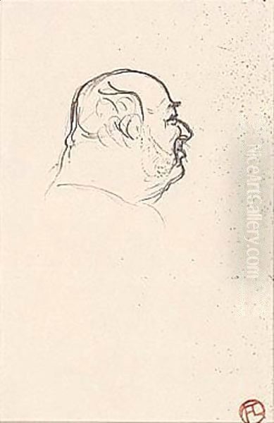 Portrait De Pierre Ducarre Oil Painting by Henri De Toulouse-Lautrec