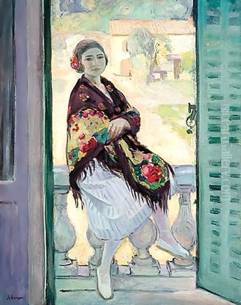 Sur Le Balcon Oil Painting by Henri Lebasque