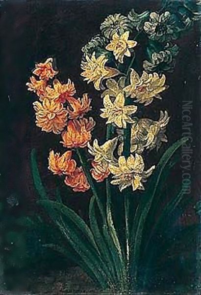 Still life of flowers Oil Painting by Unknown Painter