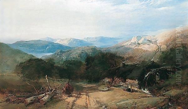 A View Of Perthshire Oil Painting by Henry Bright