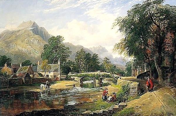 Beddgelert, North Wales Oil Painting by Arthur Perigal