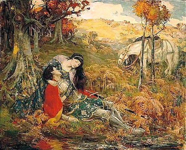 A Borderline Ballad Oil Painting by William Stewart MacGeorge