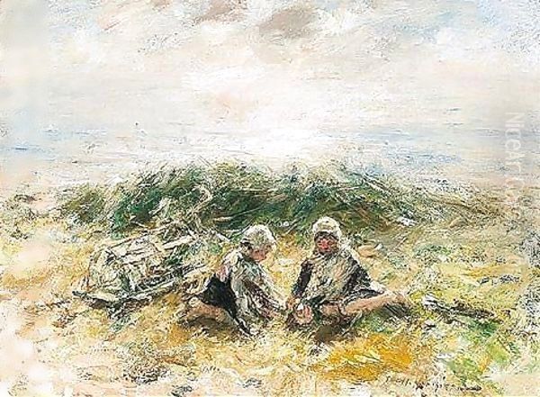 On The Banks Oil Painting by Robert Gemmell Hutchison