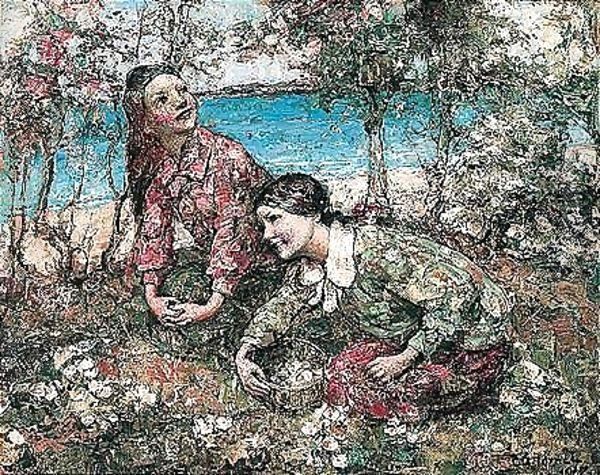 Brighouse Bay Oil Painting by Edward Atkinson Hornel