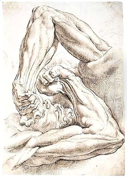 Pen And Brown Ink Oil Painting by Peter Paul Rubens