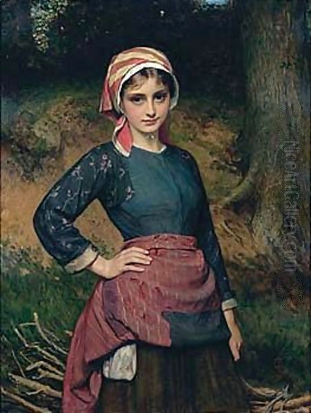 The Wood Gather Oil Painting by Charles Sillem Lidderdale