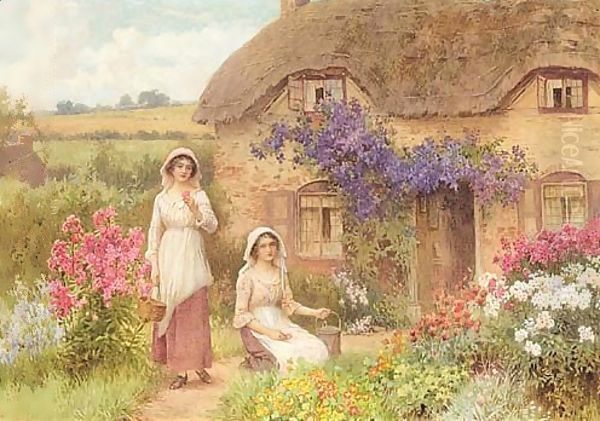 All In A Garden Fair Oil Painting by William Affleck